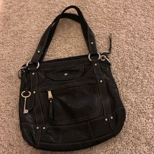 Fossil Black Leather Bag
